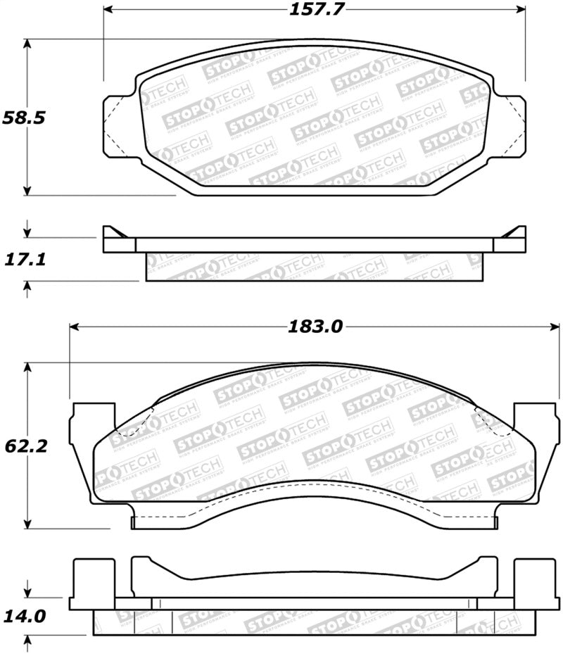 StopTech Street Brake Pads