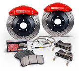 StopTech 09-15 Cadillac CTS-V Red ST-41 Calipers 355x32mm Slotted Rotors Rear Big Brake Kit