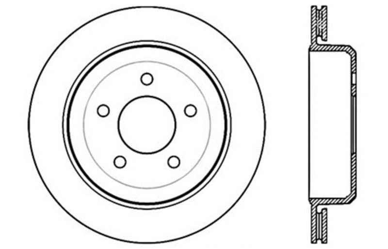 StopTech Drilled Sport Brake Rotor