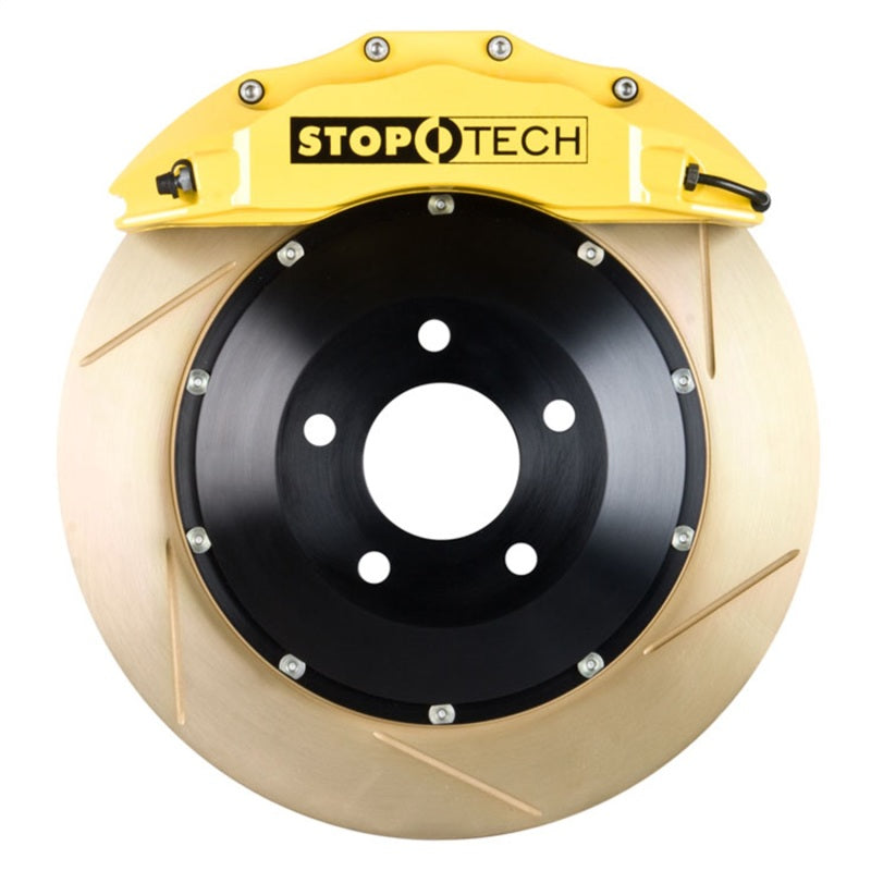 StopTech 11-12 Porsche Cayman w/ Yellow ST-60 Calipers 355x32mm Slotted Rotors Front Big Brake Kit