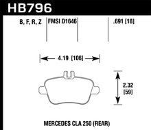 Load image into Gallery viewer, Hawk 14-17 Mercedes-Benz CLA 250 Performance Ceramic Street Rear Brake Pads