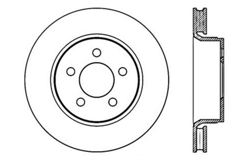 StopTech Drilled Sport Brake Rotor