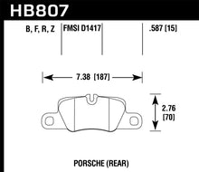 Load image into Gallery viewer, Hawk 16-17 Porsche Panamera S/GTS HP+ Street Rear Brake Pad