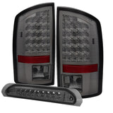 Xtune Dodge Ram 07-08 1500 LED Tail Lights w/ LED 3rd Brake Lamps- Smoked ALT-JH-DR07-LED-SET-SM
