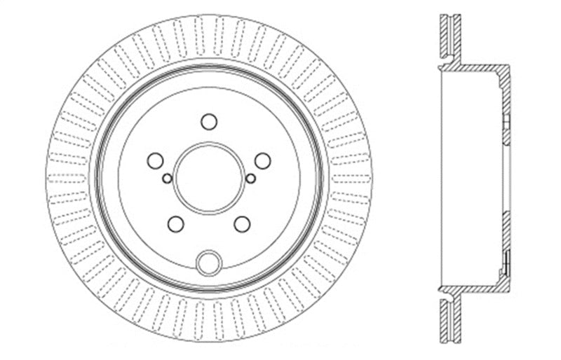 StopTech 13-17 Subaru BRZ Cryo Drilled Sport Brake Rotor - Left