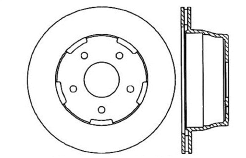 StopTech Drilled Sport Brake Rotor