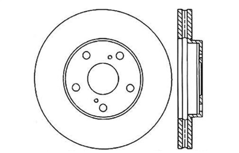 StopTech Drilled Sport Brake Rotor