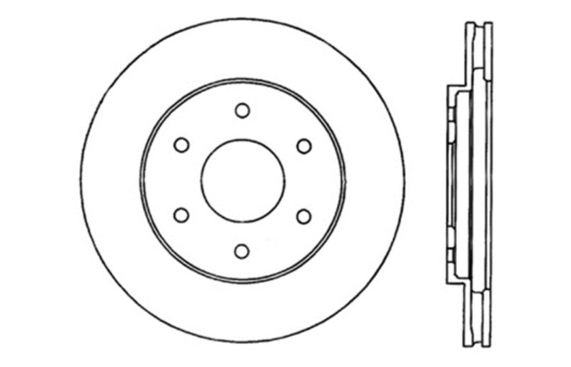 StopTech Cryo Drilled Sport Front Driver Side Brake Rotor