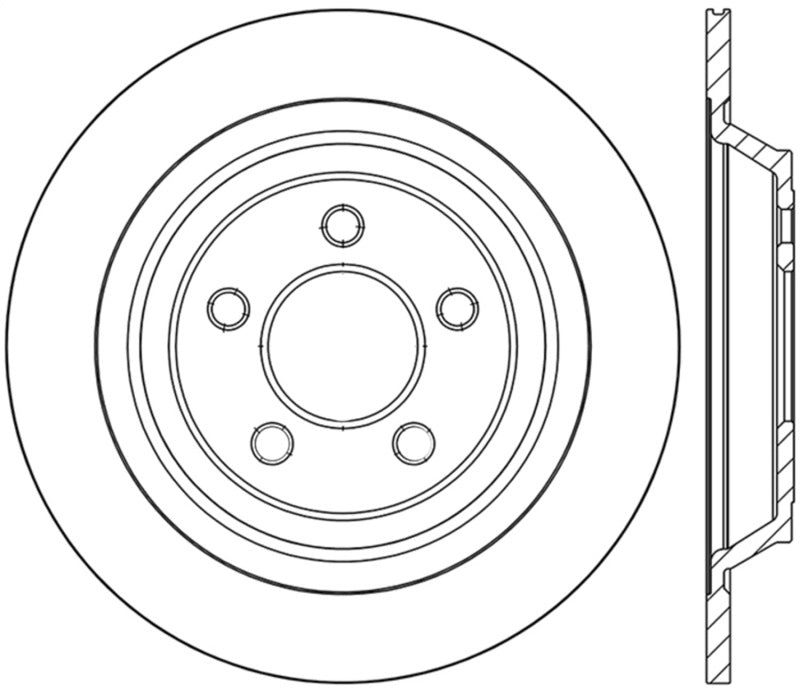 StopTech Sport Cross Drilled Brake Rotor - Front Right