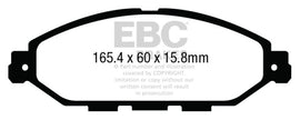 EBC 2015+ Nissan Murano 3.5L Redstuff Front Brake Pads