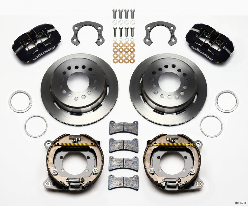 Wilwood Dynapro Low-Profile 11.00in P-Brake Kit Ford 8.8 Special w/2.50in Offset-5 Lug