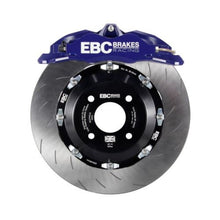 Load image into Gallery viewer, EBC Racing 15-17 Ford Fiesta (Mk7) Blue Apollo-4 Calipers 300mm Rotors Front Big Brake Kit