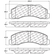 Load image into Gallery viewer, StopTech 10-14 Ford F-150 Street Performance Front Brake Pads