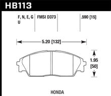 Load image into Gallery viewer, Hawk Honda/ Acura 88-91 Civic Wagon/90-91CRX Si/ 88-90 Prelude S HPS Street Front Brake Pads