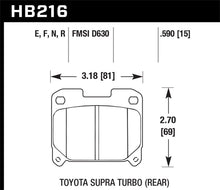 Load image into Gallery viewer, Hawk 93-98 Toyota Supra TT Blue 9012 Race Rear Brake Pads