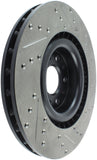 StopTech 2014-2015 Fiat 500L Front Right Slotted & Drilled Sport Brake Rotor