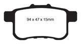 EBC 09-14 Acura TSX 2.4 Greenstuff Rear Brake Pads