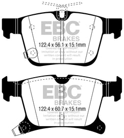 EBC 2016+ Chrysler Pacifica (RU) 3.6L Greenstuff Rear Brake Pads