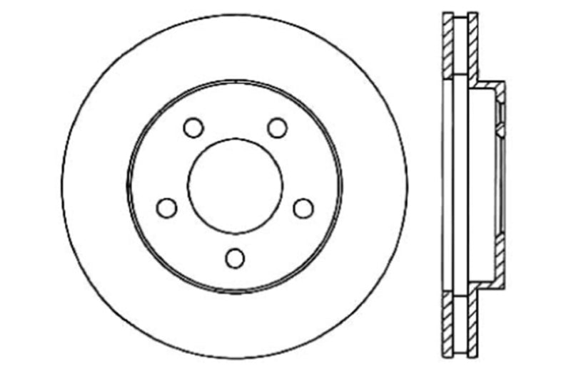 StopTech Slotted & Drilled Sport Brake Rotor