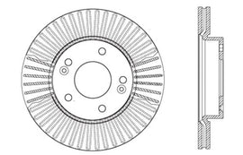 StopTech Sport Cross Drilled Brake Rotor - Front Left