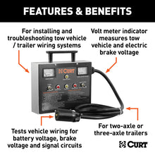 Load image into Gallery viewer, Curt Universal 7-Way RV Blade Trailer Brake Controller Tester