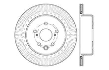 Load image into Gallery viewer, StopTech Lexus 13-15 GS350/14-15 IS350/13-15 GS350H/15 RC350 Right Rear Drilled Sport Brake Rotor