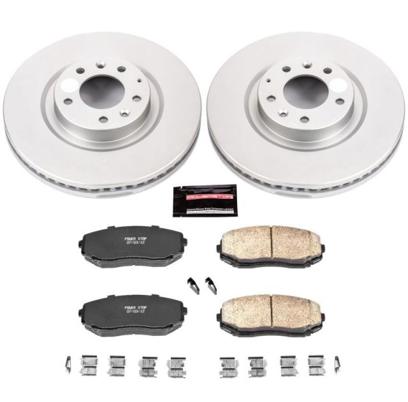 Power Stop 07-15 Mazda CX-9 Front Z17 Evolution Geomet Coated Brake Kit