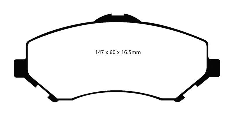EBC 06-11 Dodge Nitro 3.7 Redstuff Front Brake Pads