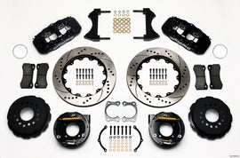 Wilwood AERO4 Rear P-Brake Kit 14.00in Drilled Chevy 12 Bolt w/ C-Clips