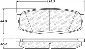 StopTech Street Select Brake Pads - Front