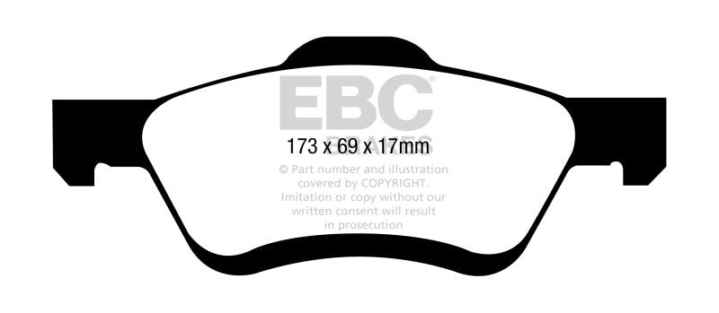 EBC 10-12 Ford Escape 2.5 Hybrid Extra Duty Front Brake Pads