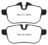 EBC 09+ BMW Z4 3.0 (E89) Greenstuff Rear Brake Pads