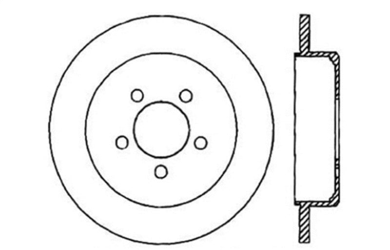 StopTech Drilled Sport Brake Rotor