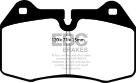 EBC 03-04 Infiniti G35 3.5 (Manual) (Brembo) Orangestuff Front Brake Pads