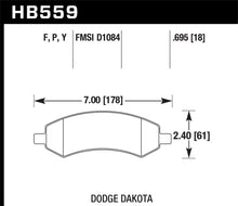 Load image into Gallery viewer, Hawk 05-16 Dodge RAM 1500 HPS 5.0 Front Brake Pads