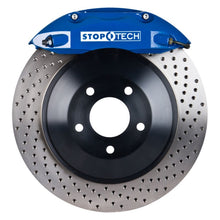 Load image into Gallery viewer, StopTech 05-14 Ford Mustang ST-40 Blue Calipers 355x32mm Drilled Rotors Front Big Brake Kit