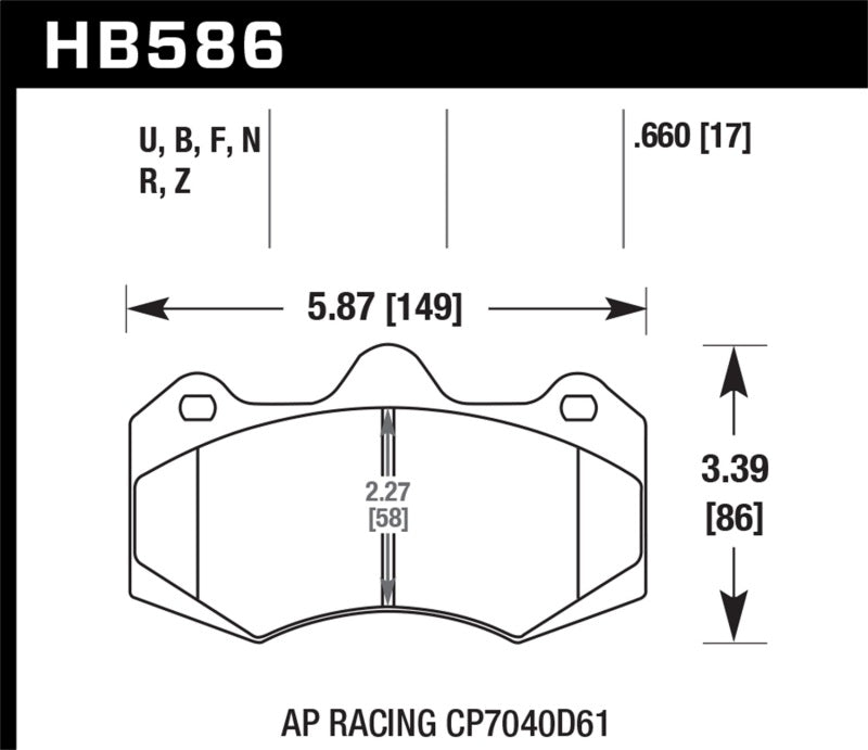 Hawk DTC-80 12-14 McClaren MP4-12C Rear Race Brake Pads