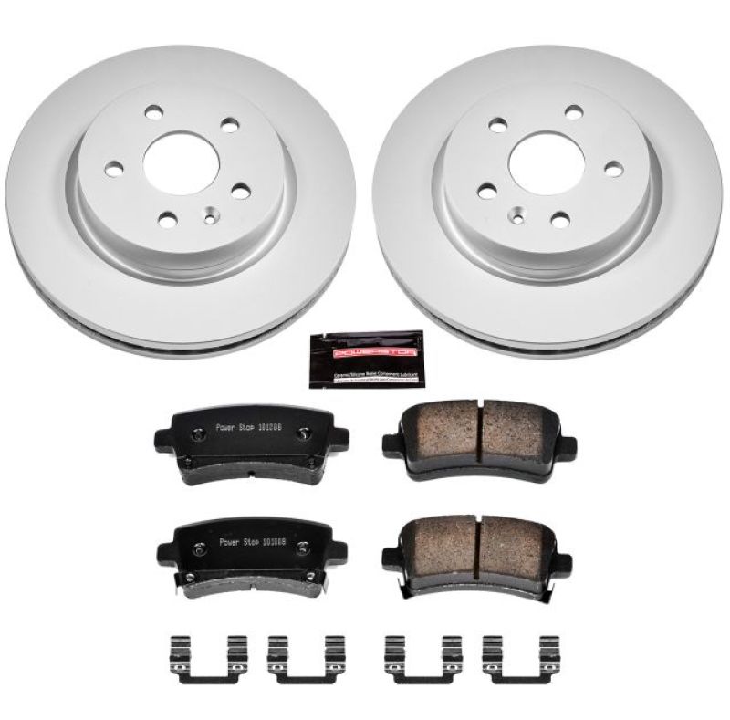 Power Stop 2010 Buick Allure Rear Z17 Evolution Geomet Coated Brake Kit