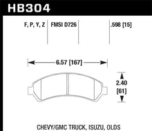 Load image into Gallery viewer, Hawk Performance Ceramic Street Brake Pads