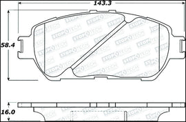 StopTech Street Select Brake Pads - Front