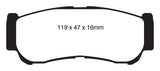 EBC 07-09 Hyundai Santa Fe 2.7 Greenstuff Rear Brake Pads