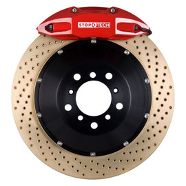 StopTech 00-05 Honda S2000 Red ST-40 Caliper 345x28mm Drilled Zinc Coated Rotors Rear Big Brake Kit