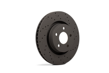 Load image into Gallery viewer, Hawk Talon 2002 Jaguar X-Type Drilled and Slotted Front Brake Rotor Set