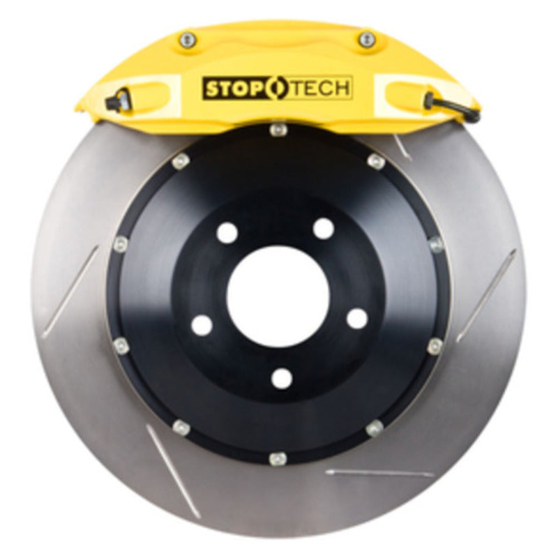 StopTech 93-95 Mazda RX-7 Front Big Brake Kit w/ Yellow ST-40 Calipers Slotted 332x32mm Rotors