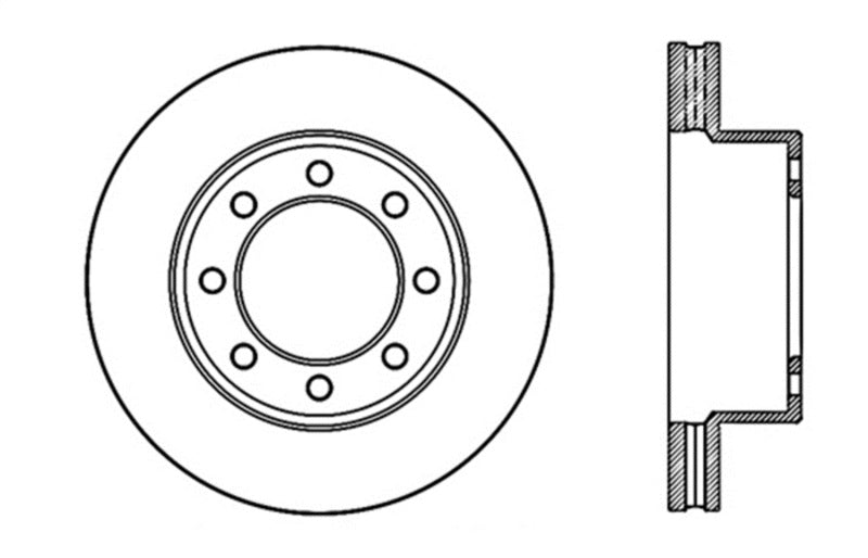 StopTech Drilled Sport Brake Rotor