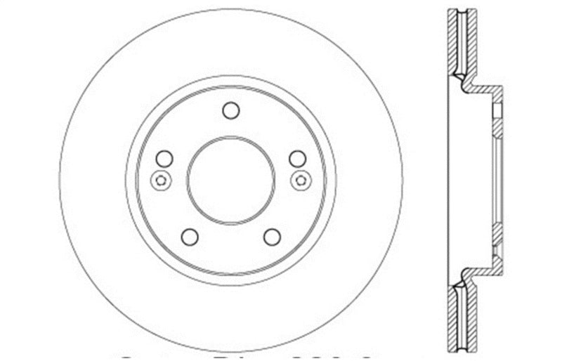 StopTech Drilled Sport Brake Rotor