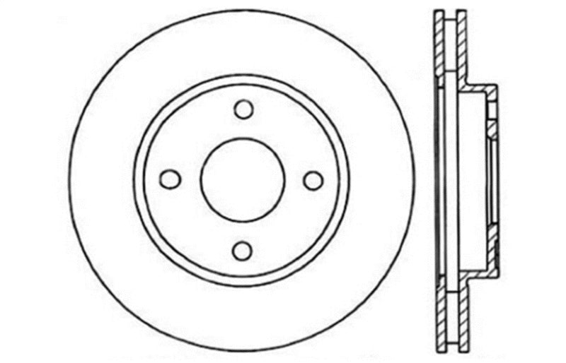 StopTech Drilled Sport Brake Rotor