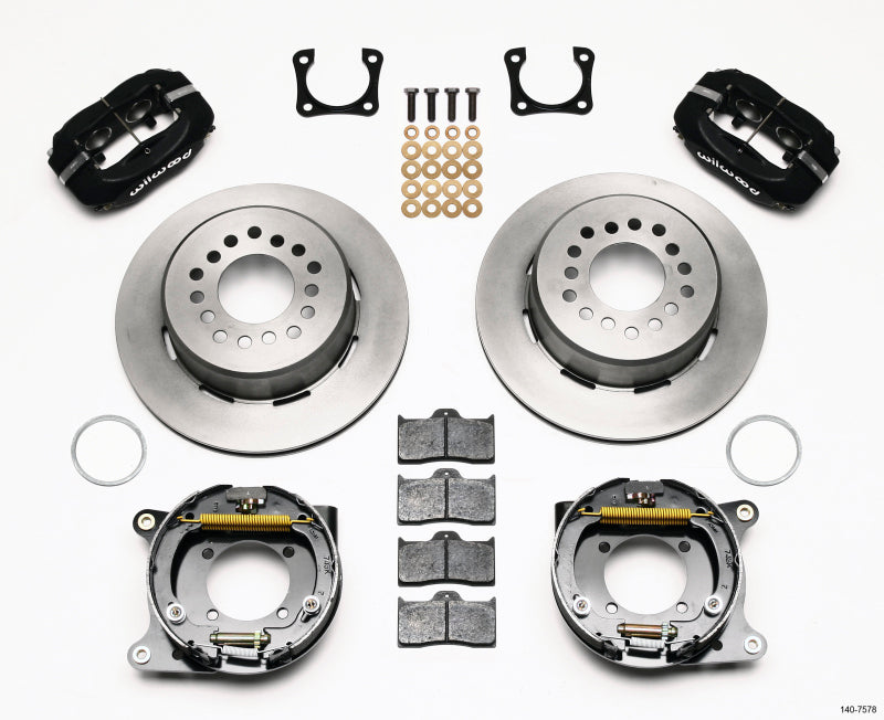 Wilwood Forged Dynalite P/S Park Brake Kit Chevy 12 Bolt-Spec 3.15in Brng