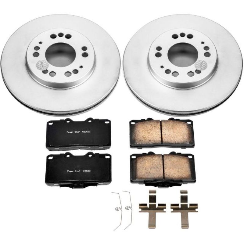 Power Stop 1999 Mitsubishi 3000GT Front Z17 Evolution Geomet Coated Brake Kit