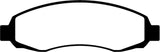 EBC 03-04 Dodge Dakota 2WD 3.7 Greenstuff Front Brake Pads